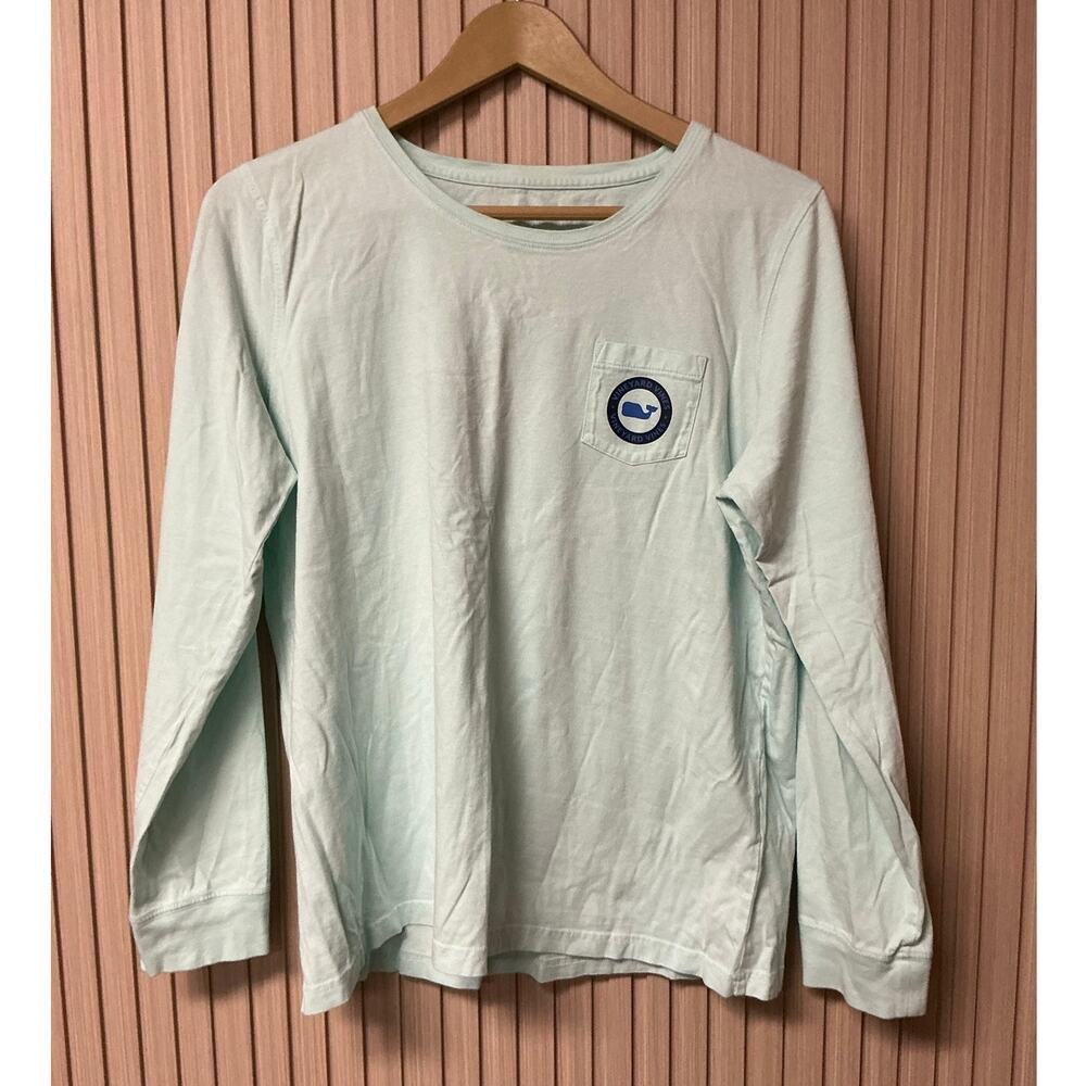 Vineyard Vines Performance Long Sleeve Shirt in Mint Green Size L - Picture 1 of 7